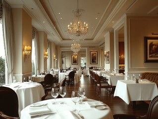 Elegant dining room with exquisite decor.