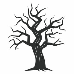 silhouette of a tree