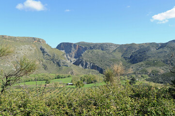 L'entrée des gorges de Prassiès près de Réthymon en Crète