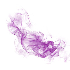 Elegant and Wispy Purple Smoke Flow Creating a Soft and Ethereal Look