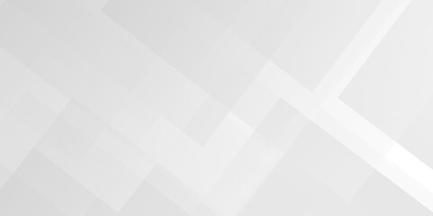 Abstract White and gray overlap triangle geometric technology pattern. minimal rectangle randomly arranged white lines transparent web square background layers. overlapping presentation design.	
