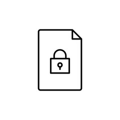 File Security line icon