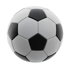Fototapeta premium Classic Black and White Soccer Ball: A Close-Up View of a Traditional Football