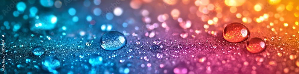 Aufkleber vibrant colors. abstract background with glowing and bright bokeh. blurry abstract banner design