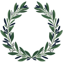 Decorative leaf wreath