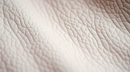Close-up of light-colored leather texture with a subtle, cracked pattern, showcasing detail and a soft, natural appearance