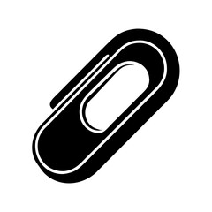 paperclip icon, paperclip silhouette vector illustration -paperclip Editable Vector Illustration.