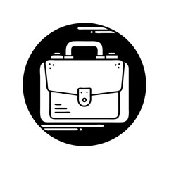 briefcase icon, briefcase silhouette vector illustration -briefcase Editable Vector Illustration.