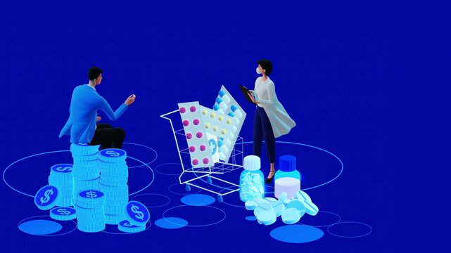A distributor purchases pharmaceutical products from a manufacturer and then sells them through retailers, directly to end users.
