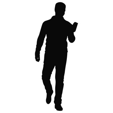 recommend clip art: Silhouette of People Reading Book. Vector Illustration