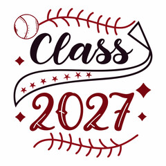 Class of 2027 Sparkling Digital Sticker for Merc