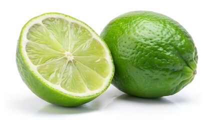 lime isolated on white background