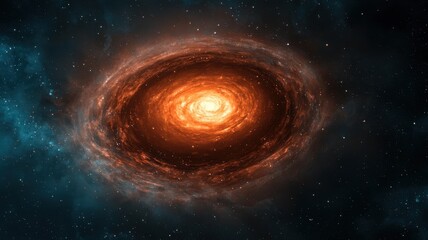 Fototapeta premium Celestial phenomenon formation deep space digital art cosmic environment wide-angle view universe concept