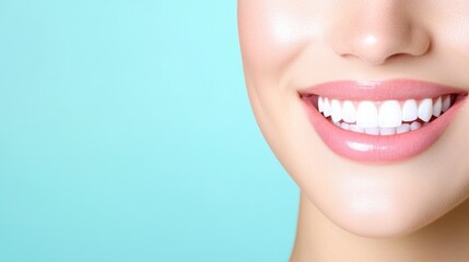 Obraz premium Radiant Smile: A Celebration of Healthy Teeth and Gums