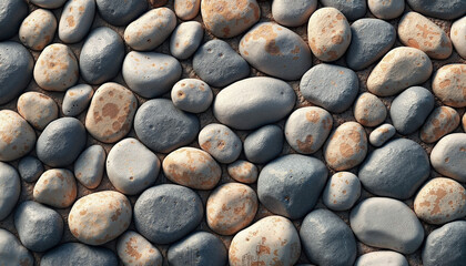  Smooth pebble stone texture background.
