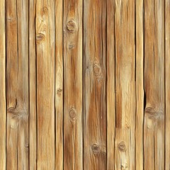 Fototapeta premium Seamless texture of vertical brown wooden planks. (1)