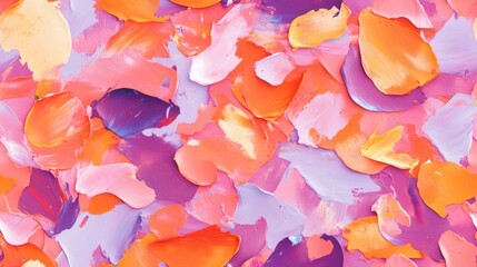 Colorful pastel paint strokes create an artistic abstract background with vibrant hues and textures