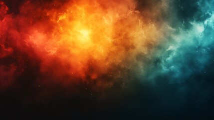 Colorful nebula and stars creating a breathtaking cosmic landscape