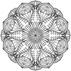 Simple Line Drawings, Line Drawings for Painting Practice, Mandala Paintings, Line Drawings for Making Coloring Books, Printings, Covers, Patterns on Product Surfaces.