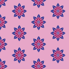 Flower Purple Shade Pattern   Variation of Color vector Design