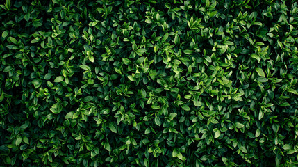 Obraz premium Vibrant green lush foliage natural texture background image eco bush leaf dark plant shrub fresh