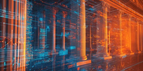 Ancient Columns, Digital Data, Financial Insights