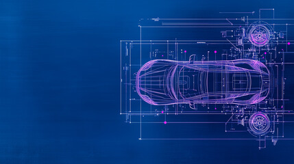 Technology car concept art