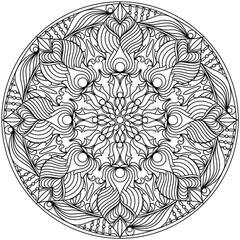 Simple Line Drawings, Line Drawings for Painting Practice, Mandala Paintings, Line Drawings for Making Coloring Books, Printings, Covers, Patterns on Product Surfaces.