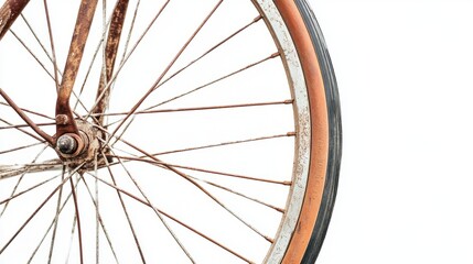 Fototapeta premium Vintage Vintage Bike View Muted Shimmer Tones Faded