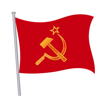 national flag of old soivet vector icon design
