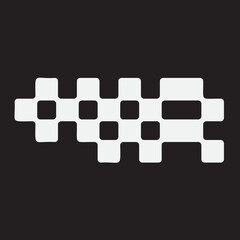 black and white checkered flag