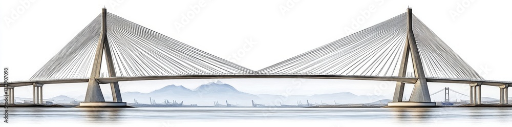 Poster an abstract artwork that employs a 3d perspective grid made from black lines, creating a visual comp