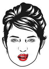 Beautiful Woman Face