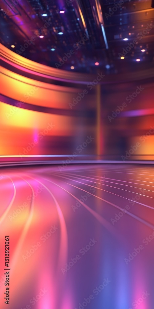 Poster a vibrant and colorful abstract background featuring smooth curves and dynamic lighting. ideal for c