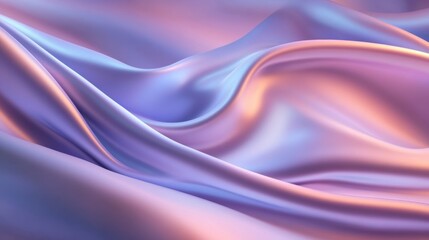 Obraz premium Smooth pastel gradient blending softly over flowing textures in serene hues Generative AI