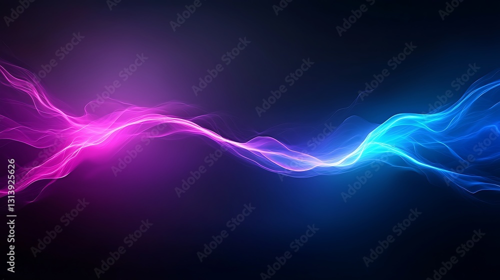 Aufkleber artistic visualization of colorful thought processes in motion