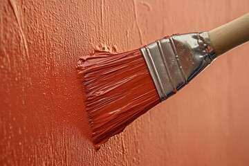 Painting a terracotta wall