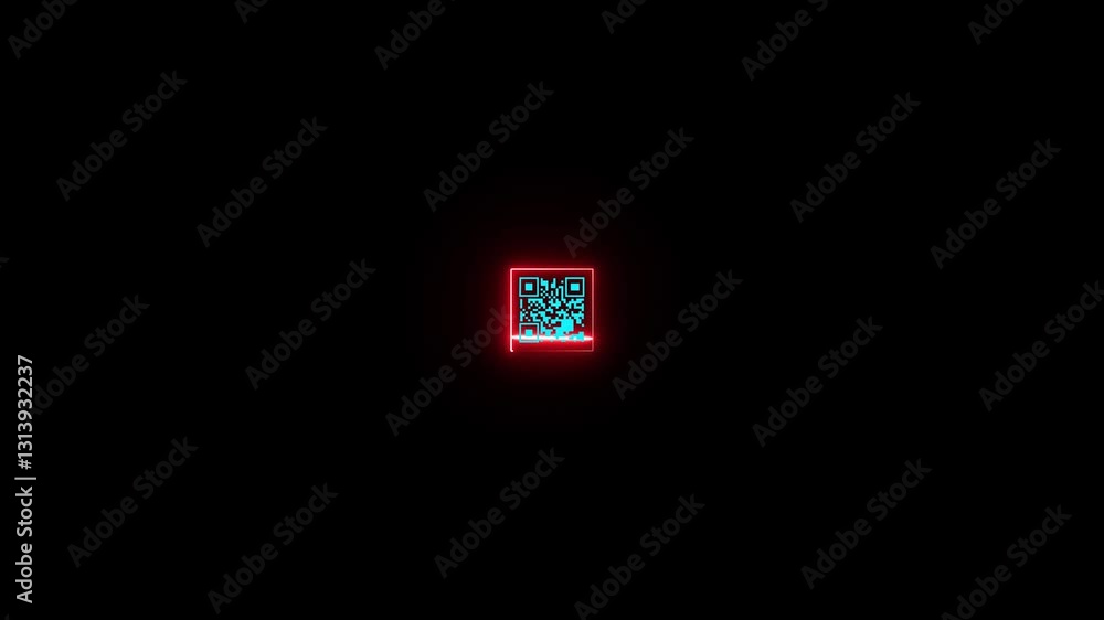 Aufkleber qr code scanner with success tick animations for business and corporate videos, dynamic qr code scan