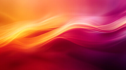 Obraz premium Abstract background with warm orange and pink waves design red art flow curve color style image