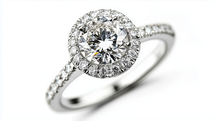 close up diamond ring