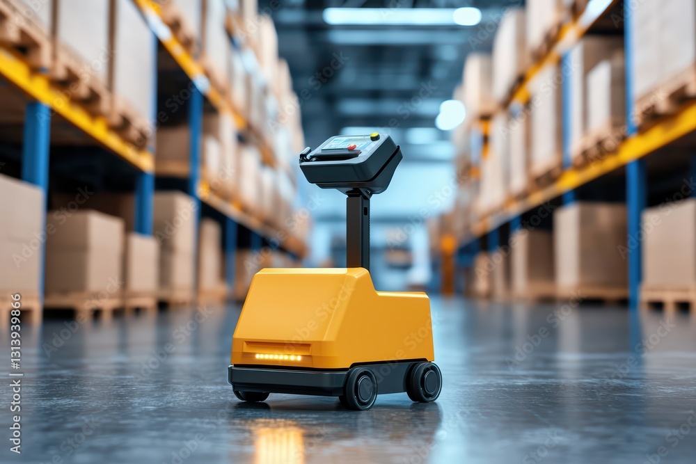 Poster innovative warehouse automation solution for enhanced efficiency and productivity