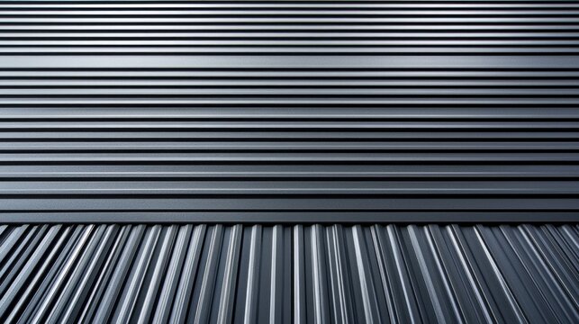A metal surface with parallel lines and corrugated textures