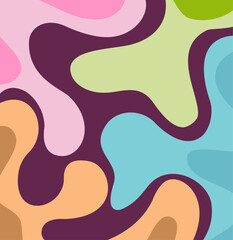 warm colorful abstract backround with fluid composition. simple design