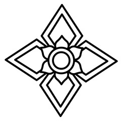 thai flower pattern