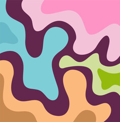 warm colorful abstract backround with fluid composition. simple design