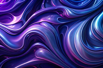 Fototapeta premium Colorful abstract background of flowing liquid paint. Smooth and soft. Abstract coloring background of the gradient with visual wave,pinch and lighting effects