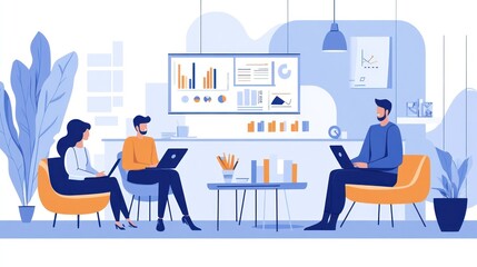 Team Collaboration in Modern Office