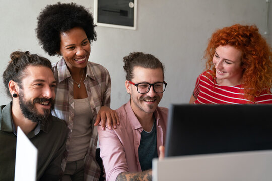 Developing programming and coding technologies. Programmer working in a software develop company