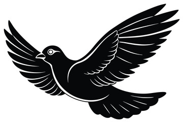Obraz premium Dove Vector Silhouette