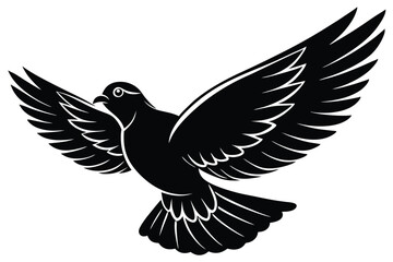 Fototapeta premium Bird silhouette illustration